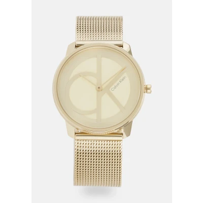 Afbeelding van Calvin Klein Ladies Horloge goldcoloured, Dames, Maat: One Size, Gold coloured