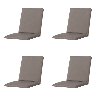 Afbeelding van Madison Stapelstoelkussen Manchester taupe Ca. 97x49 cm Set van 4
