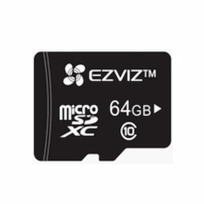 Afbeelding van EZVIZ 64 GB Micro SD kaart, microSDHC geheugenkaart, leessnelheid tot 90 MB/s, klasse 10, U3, UHS I