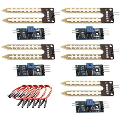 Afbeelding van AZDelivery 5 x Bodemvochtigheidssensor Hygrometer Bodemvochtigheidsmodule compatibel met Arduino Inclusief E Book!