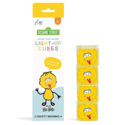 Afbeelding van Glopals Light Up Sesamstraat Pino 4 stuks Badspeelgoed GP FIN 4PK BIGBIRD