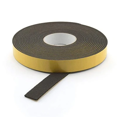 Afbeelding van GleitGut Viltband, zelfklevend, zwart, lengte: 3 m op rol, vilttape, per meter, breedte: 20 mm, dikte: mm