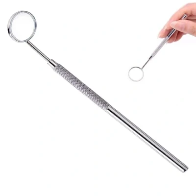 Afbeelding van YNR Mondelinge Tandheelkunde Mondhygiëne Mondspiegel Roestvrij Stalen Handvat,Tandarts Tool voor Tanden Reiniging Inspectie Dagelijks Gebruik Mondverzorging