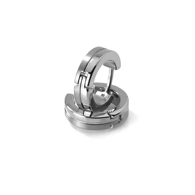 Afbeelding van Boccia 0510 02 Oorringen titanium zilverkleurig 4 x 13 mm