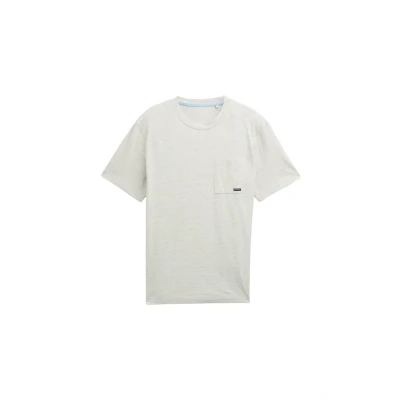 Afbeelding van TOM Tailor MIT Brusttasche Tshirt print, Heren, Maat: XXL, Off white multicolor nep
