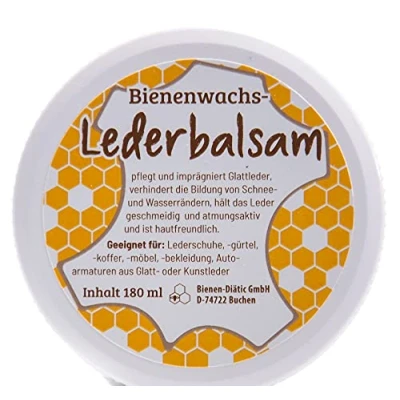 Afbeelding van Bijenwas leerbalsem leerverzorging 180 ml Geschikt voor: leren schoenen, riemen, koffers, meubels, kleding, autoarmaturen van glad of kunstleer.