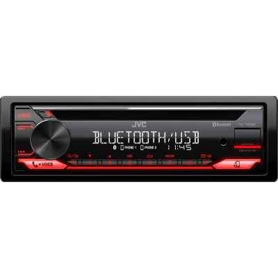 Afbeelding van JVC KD T822BT Bluetooth Autoradio Rood