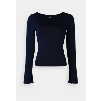 Afbeelding van Gina Tricot SOFT Touch Longsleeve, Dames, Maat: 42, Sky captain