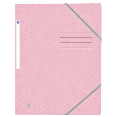 Afbeelding van Elastomap Oxford Top File+ A4 3 kleppen 390gr pastel roze