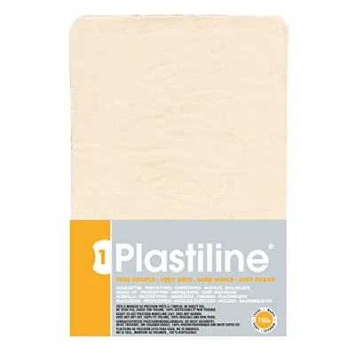 Afbeelding van Plastiline 7140T Plate Modeling Deeg, Hoge Precisie Modelleren, Beeldhouwen, Molding Hardheid 1 (zeer flexibel) 750g Ivoorkleur. Gemaakt in Frankrijk