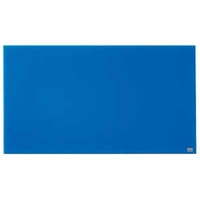 Afbeelding van Nobo Magnetisch glazen bord met plank, accessoirehouder, afneembaar, 1000 x 560 mm, InvisaMount, Gamma Impression Pro, blauw, 1905188