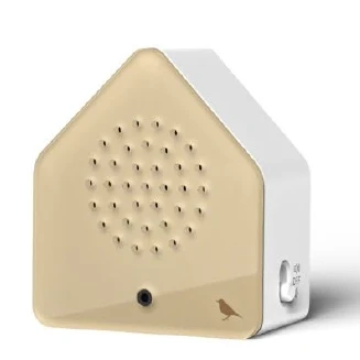 Afbeelding van Relaxound Satellitebox Classic Bewegingssensor Met Zanglijster Geluiden Oplaadbaar Song Thrush Mocca Bruin 4x7x7,7cm Nice thingZ