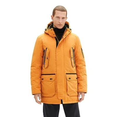 Afbeelding van TOM TAILOR Heren 1037356 Jas, 32243 Tomato Cream Oranje, XXL, XXL