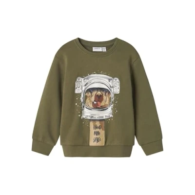 Afbeelding van Name it Nmmobanno Loose Sweater voor kinderen, Maat: 86, Deep lichen green