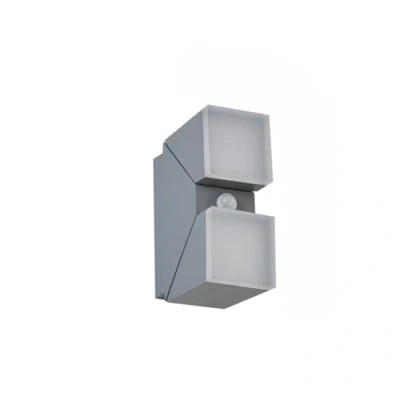 Afbeelding van Lindby LED buiten wandlamp Sally, 22 cm, grijs, sensor