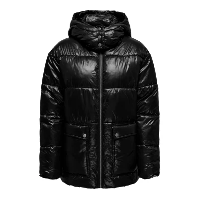 Afbeelding van ONLY Dames Onlsky Oversized Puffer Jacket Cc OTW bufferjas, zwart, XS