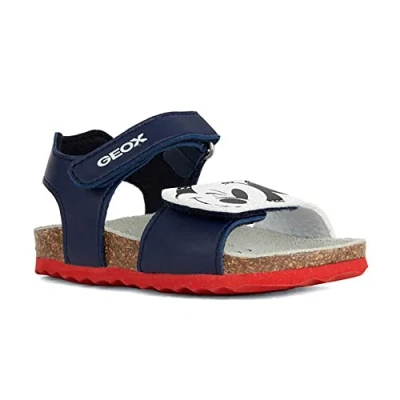 Afbeelding van Geox Jongens B Chalki Boy sandaal, Navy Optic White, 25 EU