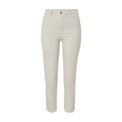 Afbeelding van ONLY Cropped High Waist Straight Fit Jeans ONLEMILY Ecru Maat 25/30