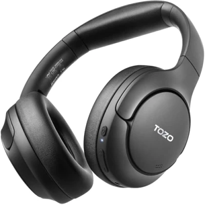 Afbeelding van TOZO HT2 Hybrid Actieve Ruisonderdrukking Draadloze Hoofdtelefoon, 60H Speeltijd Lossless Audio Over Ear Bluetooth Hi Res Diepe Bas Opvouwbare Lichtgewicht Headset voor Workout