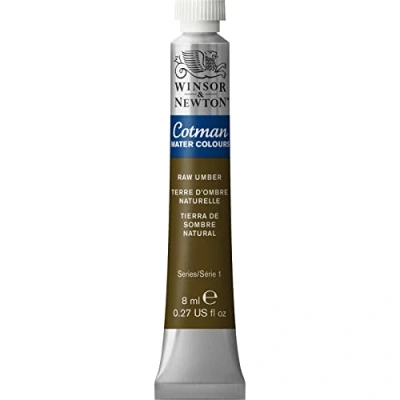 Afbeelding van Winsor &amp; Newton 8840110 Cotman aquarelverf Studio waterverf, levendige hoogwaardige kleuren met zeer goede verwerkingseigenschappen 8 ml tube Raw Umber