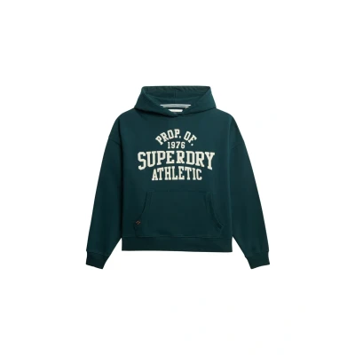 Afbeelding van Superdry Vrouwen Athletic Essentials Hoodie met Losse Pasvorm Groen Grootte: 40