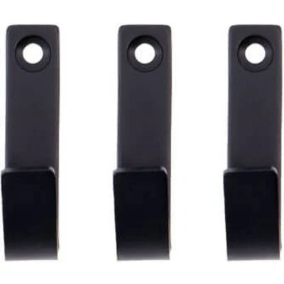 Afbeelding van Meraki Thapsus haak 3 pack Geborstelde zwarte afwerking