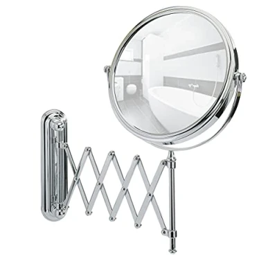 Afbeelding van Wenko Deluxe opmaakspiegel wand ø20cm telescopisch chroom