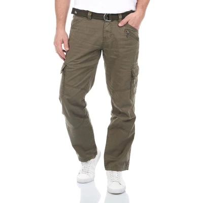 Afbeelding van Timezone Benito Cargobroek khaki, Heren, Maat: 29x32, Khaki