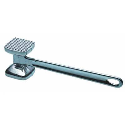 Afbeelding van KC Blue Zware Metalen Vleeshamer, Dubbele Kop, Tenderizer, 21 centimeter (8.5&quot;) Zilver