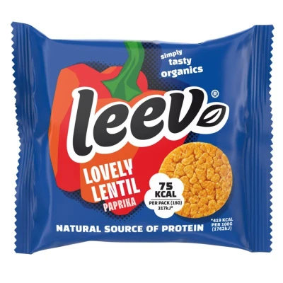Afbeelding van Leev Bio Linzenwafels Paprika 18 g