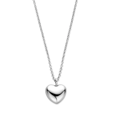 Afbeelding van Collier Hart 1,5 Mm 40 + 5 Cm Zilver Gerhodineerd