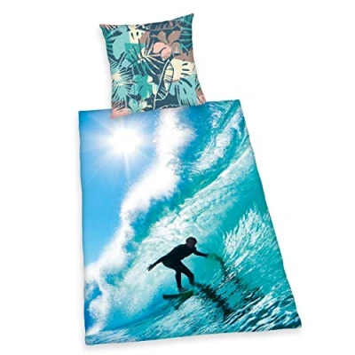 Afbeelding van Young Collection Tweezijdig te gebruiken overtrekset surfer met leuk motief