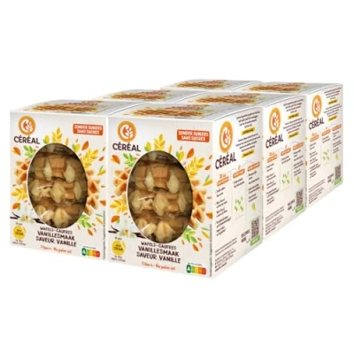 Afbeelding van 6x Céréal Wafels Vanille 150 gr