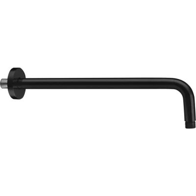Afbeelding van Muuruitloop Sapho Rond 40 cm Mat Zwart