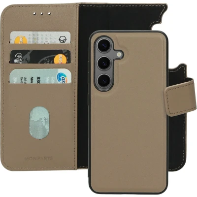 Afbeelding van Mobiparts Leather 2 in 1 Wallet Case Samsung Galaxy S24 Taupe