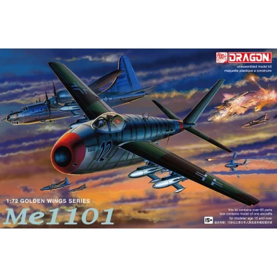 Afbeelding van 1:72 Dragon 5013 Messerschmitt Me P.1101 Propeller Vliegtuig Plastic Modelbouwpakket