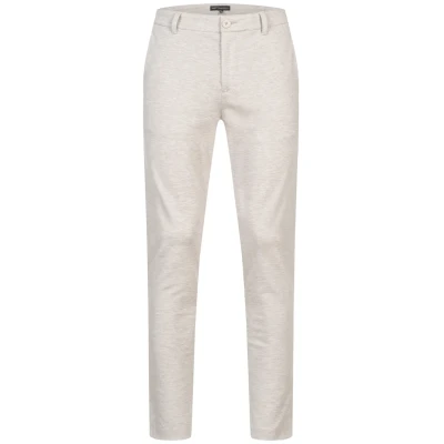 Afbeelding van JEFF JFEzra stoffen broek voor heren met 4 zakken stretch herenbroek mannen, Ecru Mix., 31W / 34L