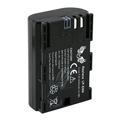 Afbeelding van SK batterijvervanging voor Canon LP E6N // 2040mAh E6NH E6 EOS R Ra R5 R6 R7 5D Mark II III IV 5DS 7D 60D 70D 80D 90D XC10 XC15
