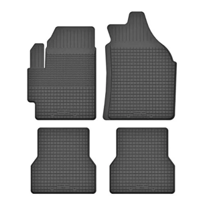 Afbeelding van KO RUBBERMAT Rubberen matten vloermatten 1,5 cm rand geschikt voor SAAB 9 3 I (bj. 1998 2003) ideaal aangepast 4 delig Een set