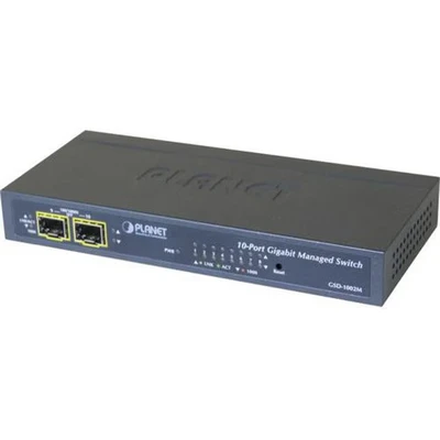 Afbeelding van Planet GSD 1002M Switch Niv.2 8 GIGABIT + 2 SFP 100/1G PoE