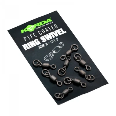Afbeelding van Korda PTFE Coated Ring Swivel (8 pcs) Size 8 QTY
