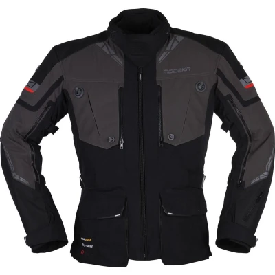 Afbeelding van Modeka Panamericana 2 Motorfiets textiel jas, zwart grijs, afmeting XL voor man