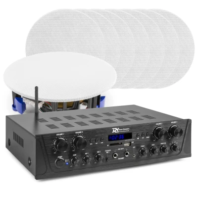 Afbeelding van Power Dynamics PV240BT 4 zone stereo geluidsinstallatie met Bluetooth