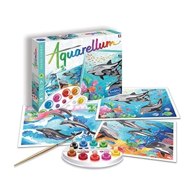 Afbeelding van SentoSphère Aquarellum Dolfijnen