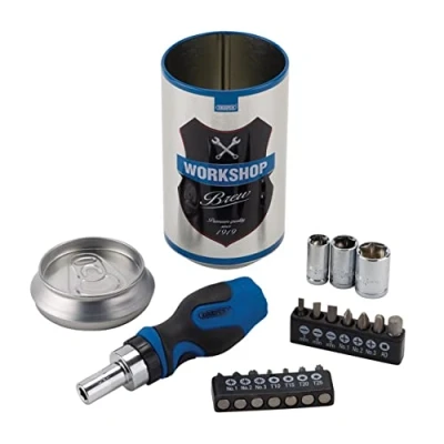 Afbeelding van Draper 99413 Stubby ratel schroevendraaier en bit set (18 stuk)