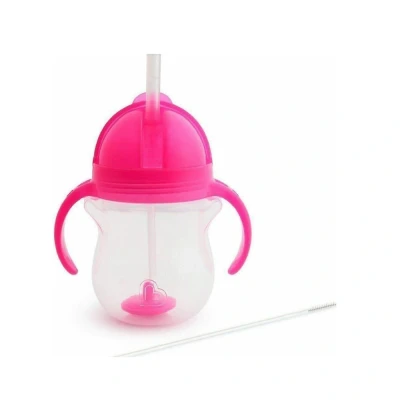 Afbeelding van Munchkin Click Lock Roze Drinkbeker met Rietje 01248201