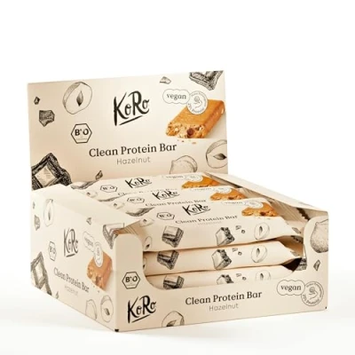 Afbeelding van KoRo Bio vegan protein bar hazelnoot 12 x 60 g