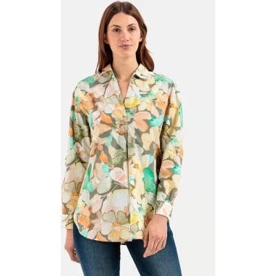 Afbeelding van camel active Blouse, Dames, Maat: Medium, Aop papaya aquarell