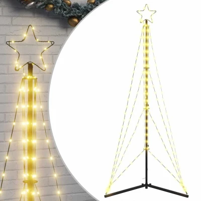 Afbeelding van vidaXL Kerstboomverlichting 363 warmwitte LED&#039;s 182 cm