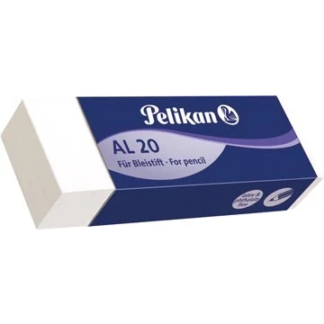 Afbeelding van Pelikan Witte Potloodgom Al Doos Van 20 Stuks Gum